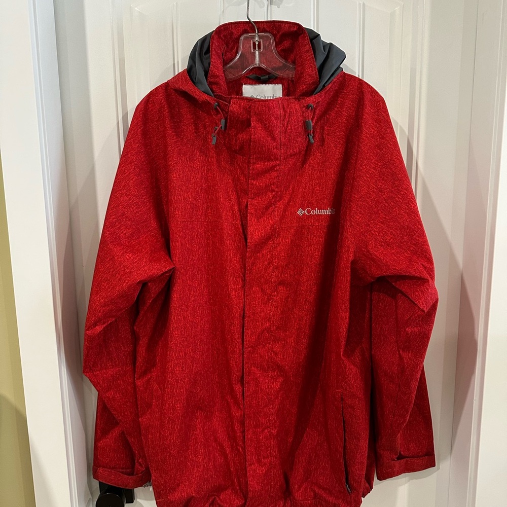 Columbia Interchange Red Jacket Shell Men’s Large